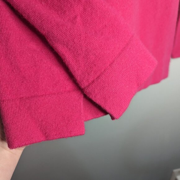 100% Cashmere Jones New York Womens Large Pink Cowl Neck with Buttons Sweater - Picture 4 of 6